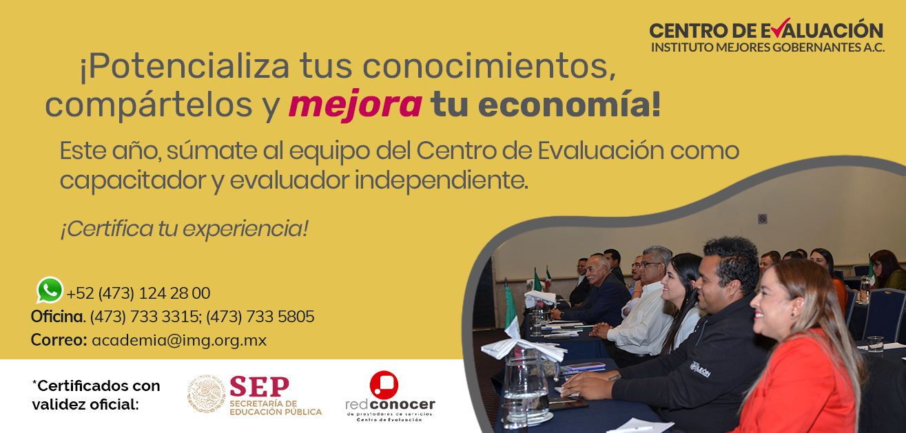 Certificaciones SEP, Centro de Evaluación del Instituto Mejores Gobernantes